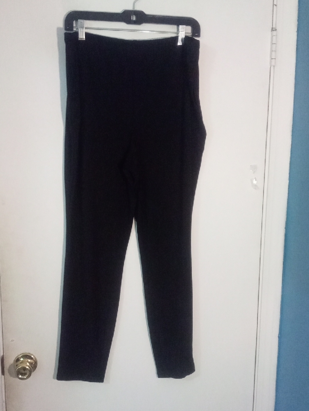 Nina Leonard Black Casual Pant PL Petite L New NWOT